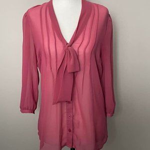 Pink Sheet Top - Size S - RW & Co